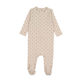 Mema Knits Pink Berry Print Footie