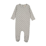 Mema Knits Blue Berry Print Footie