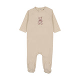 Mema Knit Light Beige/Rose Vintage Bunny Footie