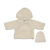 Mema Knit Ivory Sherpa Jacket/Knit Beanie