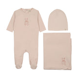 Mema Knit Baby Blush/Pink Vintage Bunny Layette Set