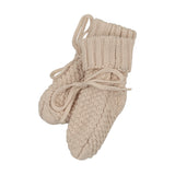 Mema Knit Sand Waffle Knit Booties