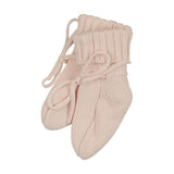 Mema Knit Baby Blush Solid Knit Booties