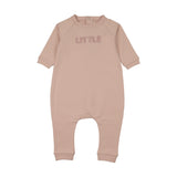 Mema Knit Pale Rose Sherpa Wordart Jumpsuit