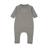 Mema Knit Grey Sherpa Wordart Jumpsuit