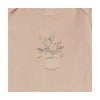 Mon Tresor Barely Pink Velour Vase Petals Footie