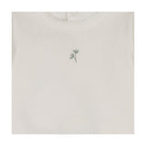 Mon Tresor Ivory/Green Blooming Footie and Bonnet