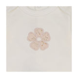 Mon Tresor Ivory/Pink Geo Floral Footie and Bonnet
