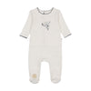 Mon Tresor Ivory/Blue Heirloom Berry Footie