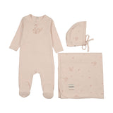 Bonne Bonne Soft Pink Swanlily Layette Set