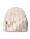 Jacqueline & Jac Natural White Flat Cuff Beanie