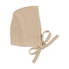 Peluche Tan Rib Knit Bonnet