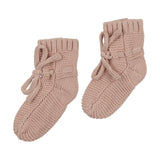 Peluche Rose Knit Booties