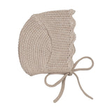 Peluche Taupe Scallop Bonnet