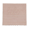 Peluche Scalloped Rose Mélange Bebe Knit Blanket
