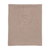 Peluche Taupe Knit Embossed Blanket