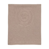 Peluche Taupe Knit Embossed Blanket