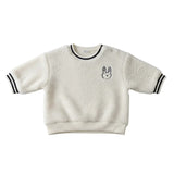Petit Bateau Cream Boy Sherpa Sweatshirt