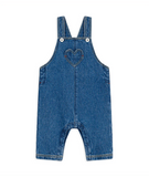 Petit Bateau Denim Overall with Heart Pocket
