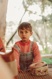 Piupiuchick Light Blue Denim School Trip Dungarees