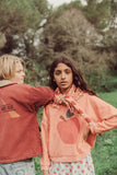 Piupiuchick Pink/Apple Print Collar Sweatshirt