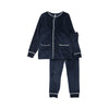 Pouf Navy Velour Pajamas