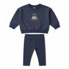 Lilette Off Navy Sweet Bear Set - 24m