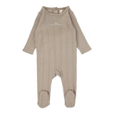 Lilette Oat Crown Graphic Pointelle Footie