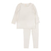 Lilette Cream/Pink Dotted Lounge Set