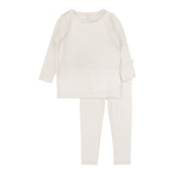 Lilette Cream/Pink Dotted Lounge Set