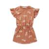 Sproet & Sprout Cafe Brown Bicycle Dress with Ruffle
