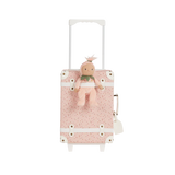 Olli Ella Pink Daisies See-Ya Suitcase