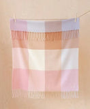tbco. Rose Block Lambswool Baby Blanket