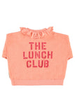 Piupiuchick Pink/Apple Print Collar Sweatshirt