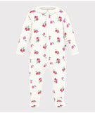 Petit Bateau White Berry Footie