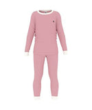 Petit Bateau Pink/White Stripe Pajamas