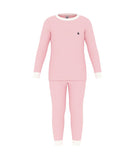 Petit Bateau Pink and White Stripe Pajamas