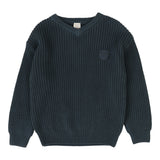 Analogie Slate V-Neck Sweater