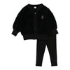Lil Legs Black Shabbos Lounge Set