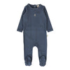 Lil Legs Off Blue Emblem Footie
