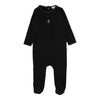 Lil Legs Black Emblem Footie