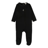 Lil Legs Black Emblem Footie