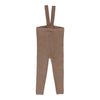Lil Legs Dark Sand Knit Suspender Legging
