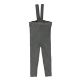 lil Legs Mid Grey Knit Suspender Legging