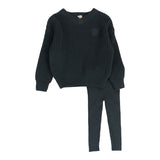 Analogie Slate Vneck Knit Set