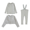 Lilette Dusty Blue Velour Cardi 2pc Set
