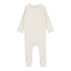 Lilette Cream/Pink Dotted Footie