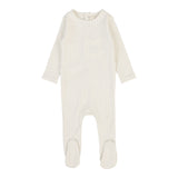 Lilette Cream/Pink Dotted Footie