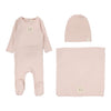 Lilette Soft Pink Pointelle Emblem Layette Set