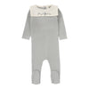 Lilette Soft Blue Knit Collar Footie